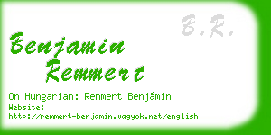benjamin remmert business card